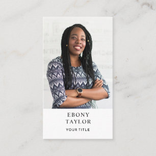 Carte de visite photo professionnel moderne