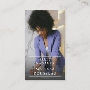 Carte de visite photo professionnel moderne