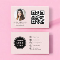 Photo professionnelle Blush Pink QR Code Médias so
