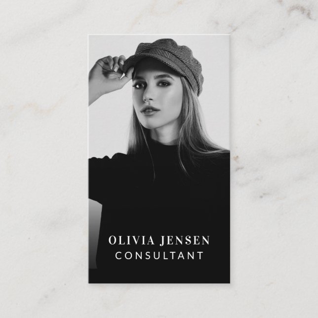 Carte De Visite Photo professionnelle minimale (Devant)