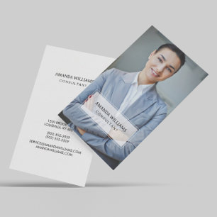 Carte De Visite Photo professionnelle minimale