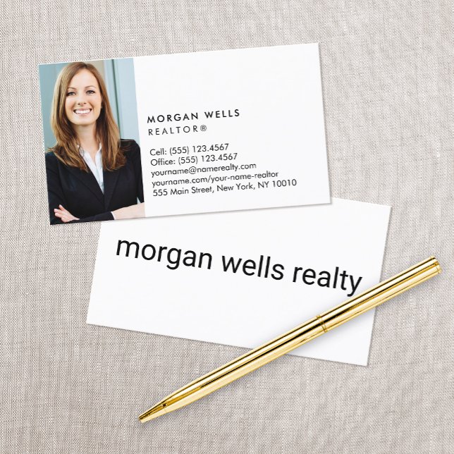 Carte De Visite Photo professionnelle minimaliste (Créateur téléchargé)