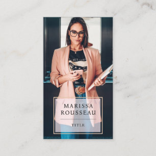 Carte De Visite Photo professionnelle minimaliste moderne