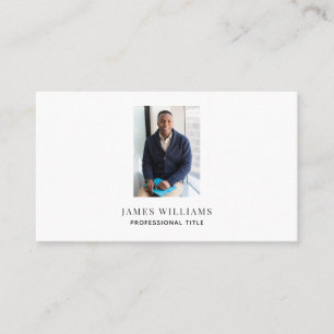 Carte De Visite Photo professionnelle minimaliste simple et modern