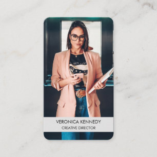 Carte De Visite Photo professionnelle moderne tendance 