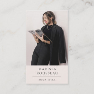 Carte De Visite Photo professionnelle simple