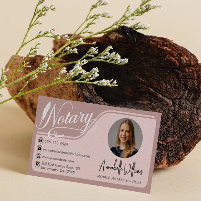 Carte De Visite Photo Publique Notaire Moderne (Créateur téléchargé)