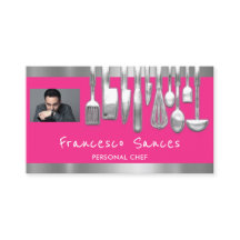 Photo QR Code Chef personnel Cuisine rose
