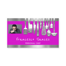 Photo QR Code Chef personnel Cuisine violet
