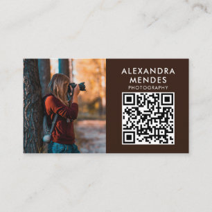 Carte De Visite Photo QR Code, Photographe Photographie