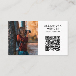 Carte De Visite Photo QR Code, Photographe Photographie