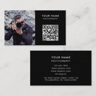 Carte De Visite Photo QR Code, Photographe Photographie