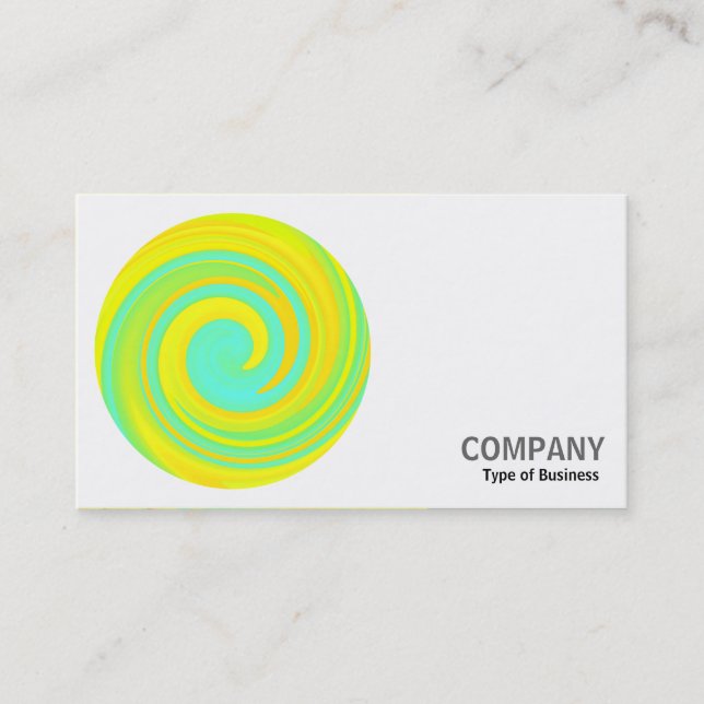 Carte De Visite Photo ronde - Abstrait Swirl 250816 - 01b (Devant)