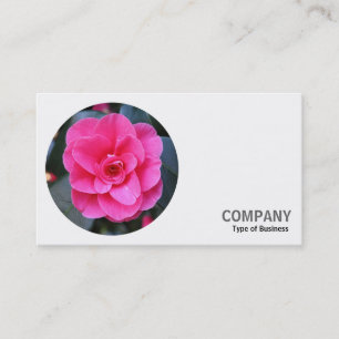 Carte De Visite Photo ronde - Camellia rose