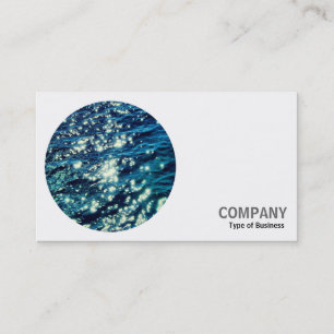 Carte De Visite Photo ronde - Eau pétillante