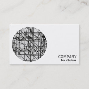 Carte De Visite Photo ronde - Échafaudage