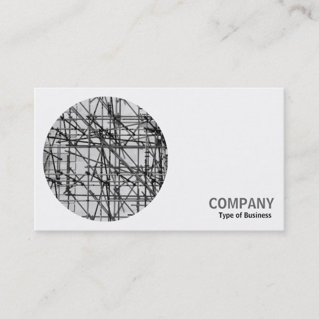 Carte De Visite Photo ronde - Échafaudage (Devant)