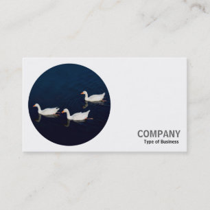 Carte De Visite Photo ronde - Emden Geese