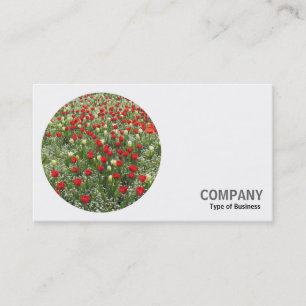 Carte De Visite Photo ronde - Lit Fleur