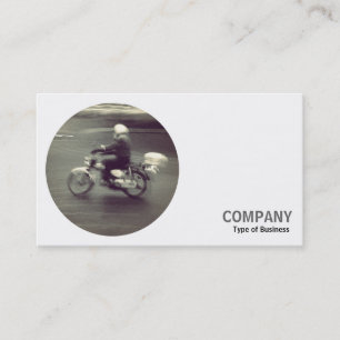 Carte De Visite Photo ronde - Moto mobile