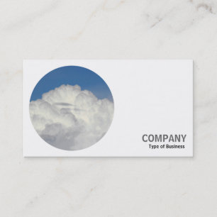 Carte De Visite Photo ronde - Nuages Cumulus