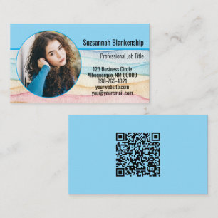 Carte De Visite Photo ronde personnalisée pour les petites entrepr