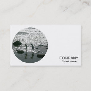 Carte De Visite Photo ronde - Pierres à pas