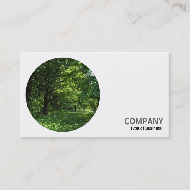 Carte De Visite Photo ronde - Woodland (Devant)