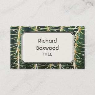 Carte De Visite Photo tropicale de cactus personnalisable