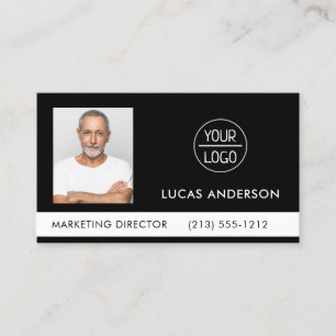 Carte De Visite Photo Votre entreprise ou le logo de l'événement B