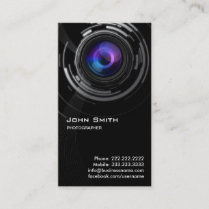 Carte de visite photographe Abstrait Lens Swirl