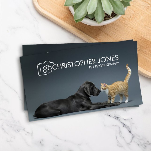 Carte De Visite Photographe animal - Photographie animale (Créateur téléchargé)