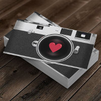 Photographe Caméra et Photographie de Coeur Rouge