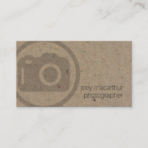Carte De Visite Photographe Caméra Icon Film Photographie