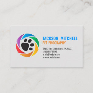 Carte De Visite Photographe d'animal familier - sarcelles d'hiver