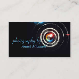 Carte De Visite Photographe de lentilles modernes