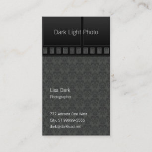 Carte De Visite Photographe de photo de film sur la damassé