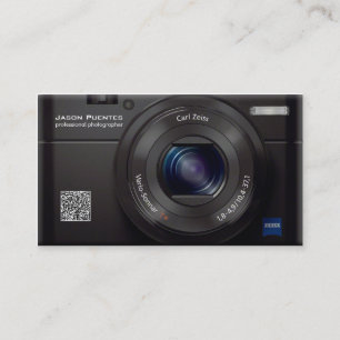 Carte De Visite Photographe de professionnel d'appareil photo