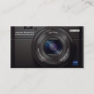Carte De Visite Photographe de professionnel d'appareil photo