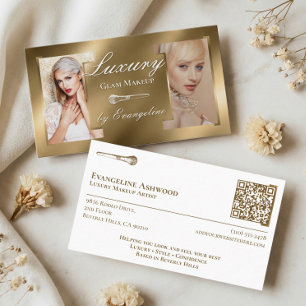 Carte De Visite Photographe de Salon Professionnel Maquilleur Luxe