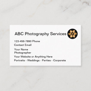 Carte De Visite Photographe des services de photographie classique