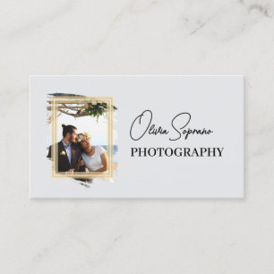 Carte De Visite Photographe d'image romantique encadré