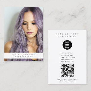 Carte De Visite Photographe du logo commercial tendance