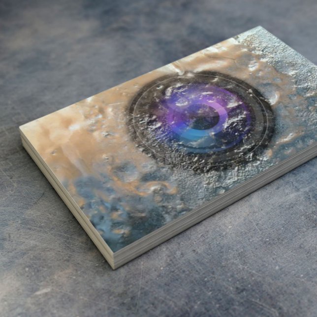 Carte De Visite Photographe Frozen Camera Lens Photographie (Créateur téléchargé)