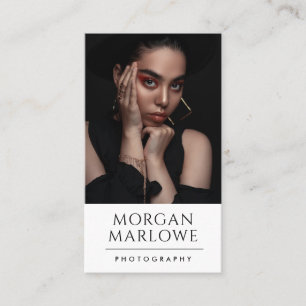 Carte De Visite Photographe minimaliste moderne