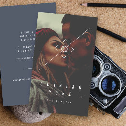 Carte De Visite Photographe minimaliste moderne photo Focus
