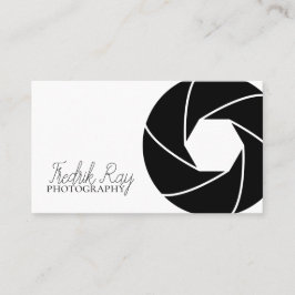 Carte de visite photographe moderne