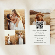 Photographe moderne de code QR