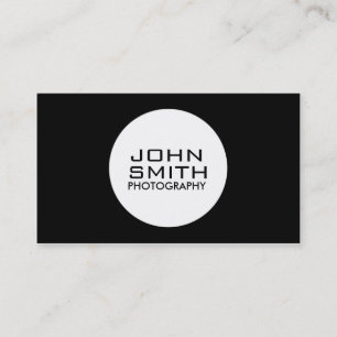 Carte De Visite Photographe Moderne Professionnel Plain Simple