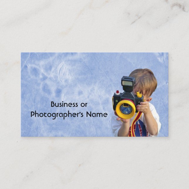 Carte De Visite Photographe ou Camera Store humoristique (Devant)